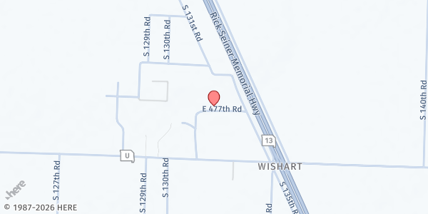 Map showing The Heights Church at 4787 South 135th Road, Bolivar, MO