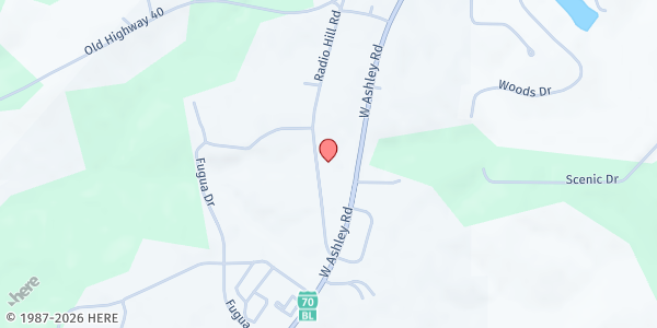 Map showing As the River Flows - Food Distribution Center at 1640 Radio Hill Rd, Boonville, MO