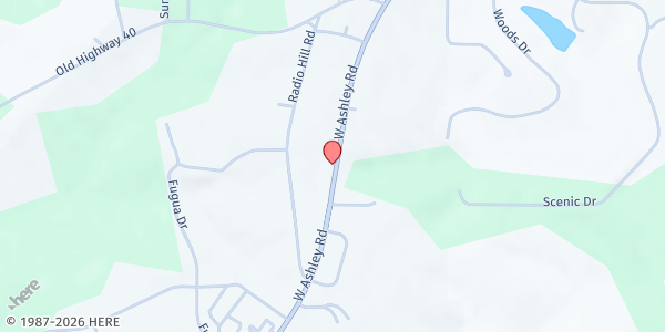 Map showing Boonville High School at 1690 W. Ashley Road, Boonville, MO