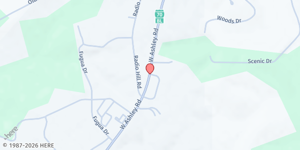 Map showing Hannah Cole Primary at 1700 W. Ashley Rd, Boonville, MO