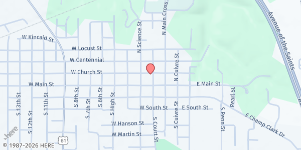 Map showing Hope Center Of Pike County at 30 North Court St, Bowling Green, MO