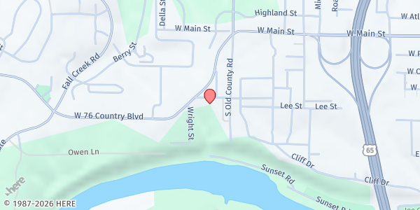 Map showing The Salvation Army - Branson at 1114 Stanley Avenue, Branson, MO