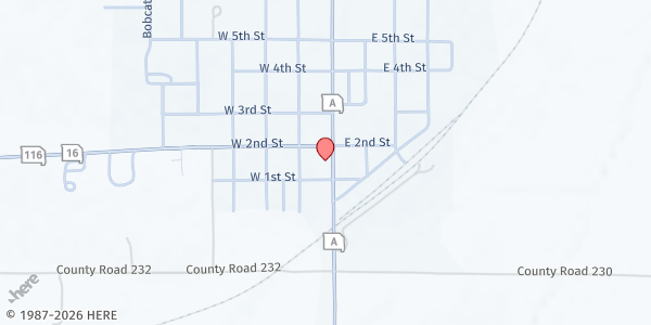 Map showing Braymer Food Pantry at 113 N. Main Street, Braymer, MO
