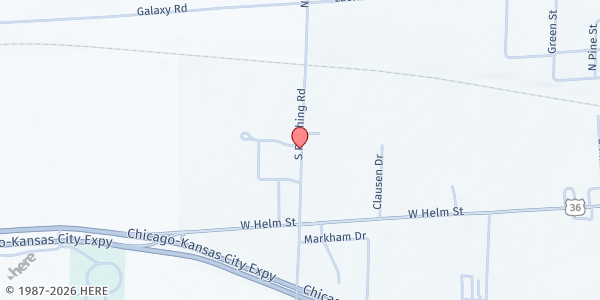 Map showing Brookfield Elementary at 128 Pershing Rd, Brookfield, MO