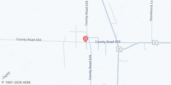 Map showing Broseley Senior Center at 2470 County Road 650, Broseley, MO