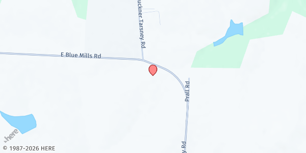 Map showing Heart of God Fellowship - Mobile Food Pantry at 3720 N Buckner Tarsney Road, Buckner, MO