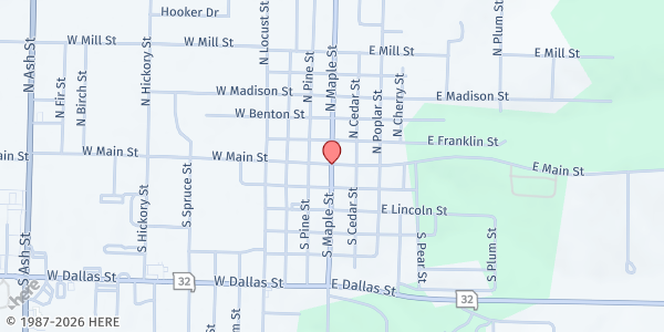 Map showing Bright Beacon Company - Buffalo at Buffalo, Buffalo, MO