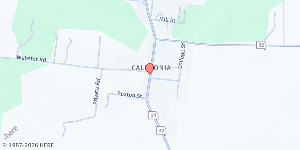 Map showing Hope Church Caledonia at 10359 Highway C, Caledonia, MO