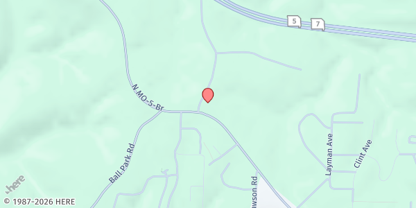 Map showing Community Christian Church at 1064 N Business Rte 5, Camdenton, MO