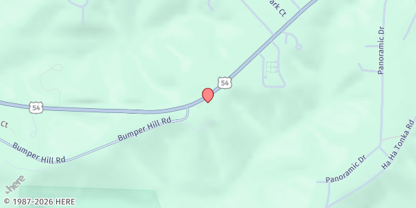 Map showing Lake Area Helping Hands at 68 Holden Dr, Camdenton, MO