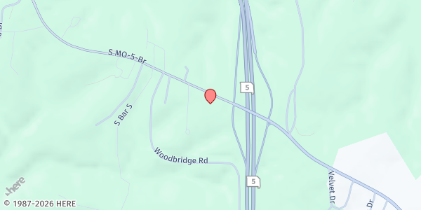 Map showing The Potter's House at 2073 Business Rte 5, Camdenton, MO