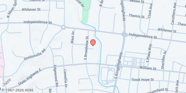 Map showing OPTIONS FOR WOMEN, HELP FOR FAMILIES at 2436 Myra Drive, Cape Girardeau, MO