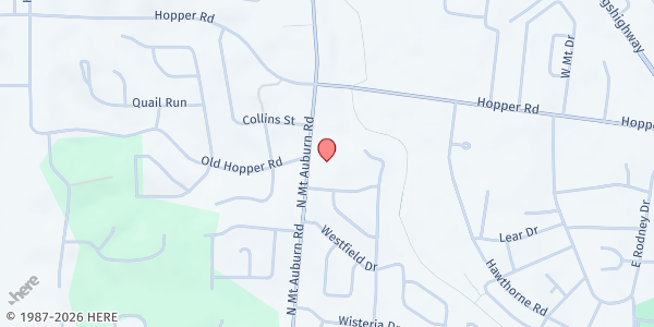 Map showing The Apostolic Promise Church at 750 N. Mt. Auburn Rd., Cape Girardeau, MO