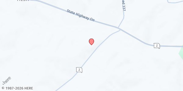 Map showing Zion Methodist Church at 3652 State Hwy Z, Cape Girardeau, MO