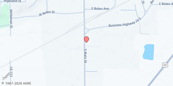 Map showing Carroll County Pantry - Food Distribution Center at 905 S Main St, Carrollton, MO