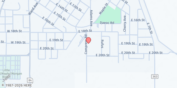 Map showing Caruthersville Semo Pantry at 720 E. 18th St., Caruthersville, MO