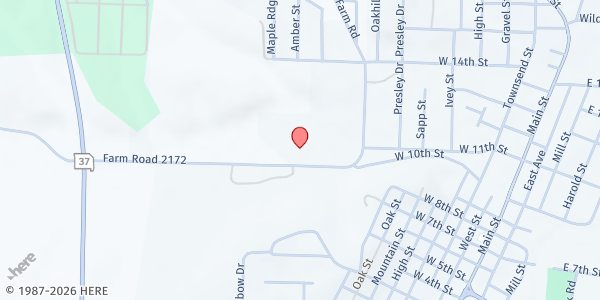 Map showing Cassville Pantry at 800 West 10th Street, Cassville, MO