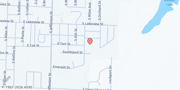 Map showing Centralia United Methodist Church at 715 Orchard St, Centralia, MO