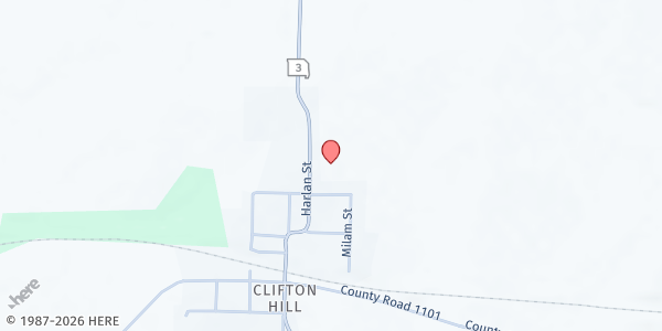 Map showing Westran R-1 Middle School at 622 Harlan Street, Clifton Hill, MO