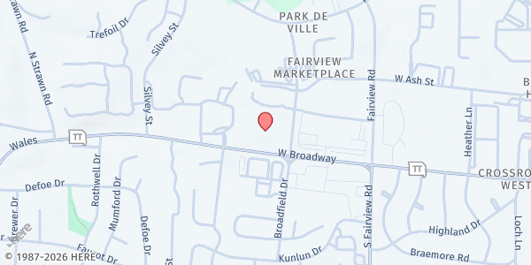 Map showing Community UMC at 3301 W. Broadway, Columbia, MO