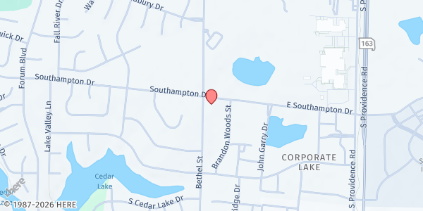 Map showing CORE (Bethel Street Center) at 4600 Bethel Street, Columbia, MO