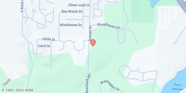 Map showing KVC Columbia at 4304 South Bearfield Road, Columbia, MO
