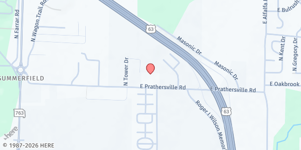 Map showing Powerhouse Community Development Center, Columbia at 601 Business Loop 70W, Columbia, MO