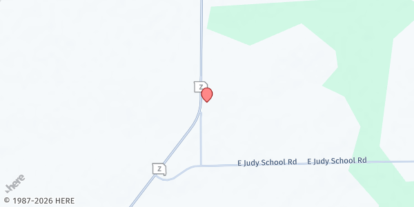 Map showing Two Mile Prairie Elementary at 5450 N Hwy Z, Columbia, MO