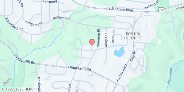 Map showing West Blvd Elementary at 319 W. Blvd North, Columbia, MO