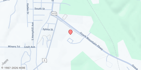 Map showing Crane Elementary at 209 Pirate Lane, Crane, MO