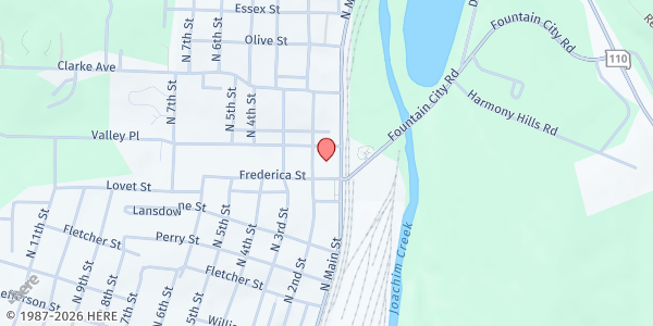 Map showing Gracelife Chapel - DeSoto at 1000 N. Main St., De Soto, MO