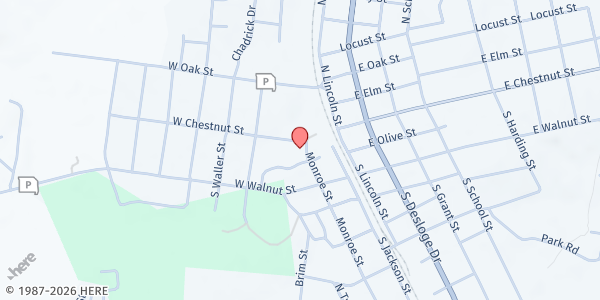 Map showing Food on the Move Desloge at 103 Monroe St, Desloge, MO