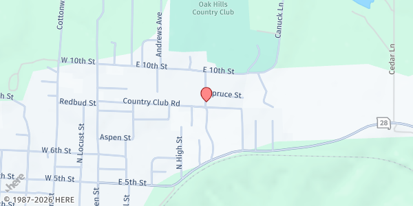 Map showing Dixon Senior Center at 301 Old Y Road, Dixon, MO