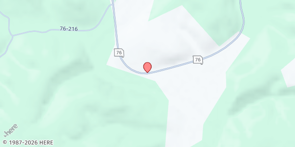 Map showing Skyline School at Hwy C and 76, Douglas County, MO