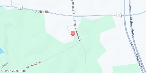 Map showing Auburn Presbyterian Church - All You Need is Love Food Pantry at 59 Auburn Church Rd., Elsberry, MO