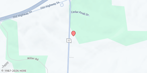 Map showing Cole Co R-V High School at 14803 Hwy 17, Eugene, MO
