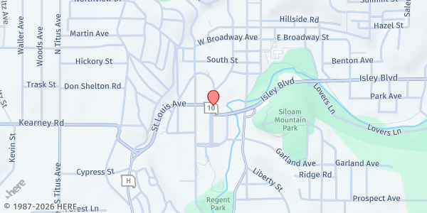 Map showing Zion - An Excelsior Springs Church at 1800 US-69, Excelsior Springs, MO