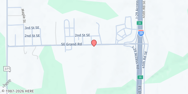 Map showing Faucett Baptist Church at 1000 SE Grand Dd Hwy, Faucett, MO