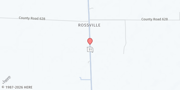 Map showing Lifeline Church Pantry at 5272 MO-51, Fisk, MO