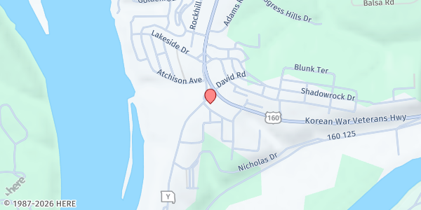 Map showing Christian Action Ministries (CAM) - Forsyth at 139 State Hwy. Y, Forsyth, MO