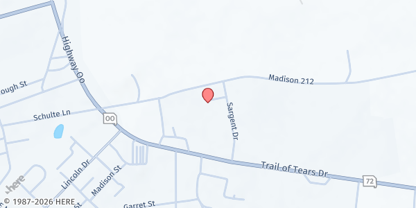 Map showing Madison County Food Pantry - Fredericktown at 715 Star Ln, Fredericktown, MO