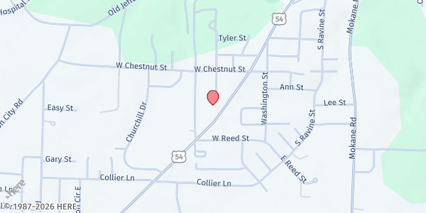 Map showing Bartley Elementary at 603 S. Business 54, Fulton, MO