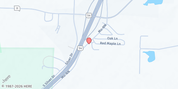 Map showing Callaway Cares - Fulton at 5000 Red Maple Ln, Fulton, MO