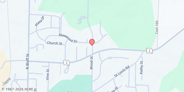 Map showing Fulton Educational Center at 1805 Wood Street, Fulton, MO