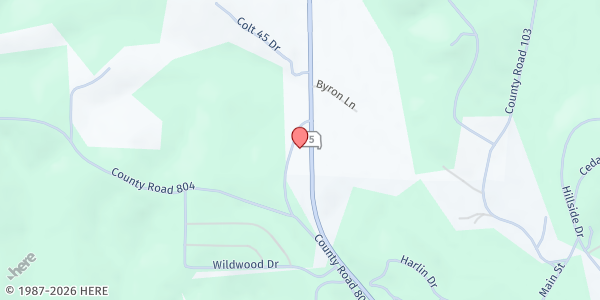 Map showing SeniorAge - Ozark County Senior Center at 516 County Road 800, Gainesville, MO