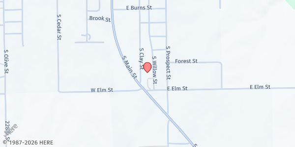 Map showing Gallatin 7th Day Adventist at 1207 South Clay Street, Gallatin, MO