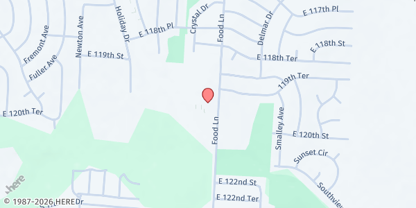 Map showing Trinity Temple at 11922 Food Ln, Grandview, MO