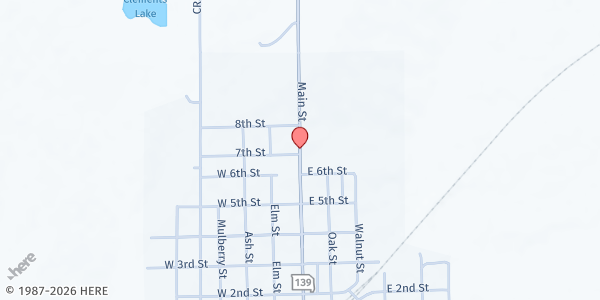 Map showing Hale Ministerial Alliance at 32775 Hwy 139, Hale, MO