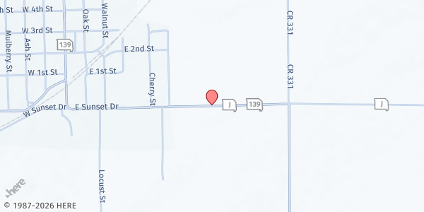 Map showing Hale Ministerial Alliance - Mobile Food Pantry at 32775 MO-139, Hale, MO