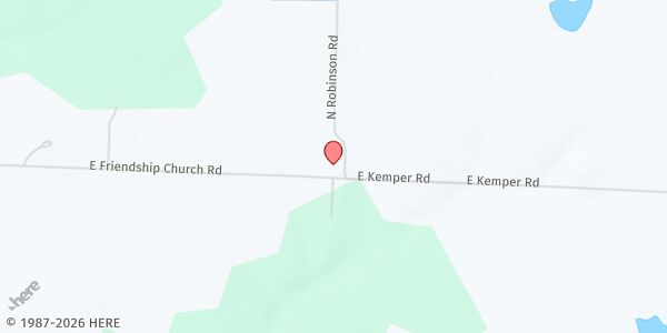 Map showing Friendship Church at , Hallsville, MO